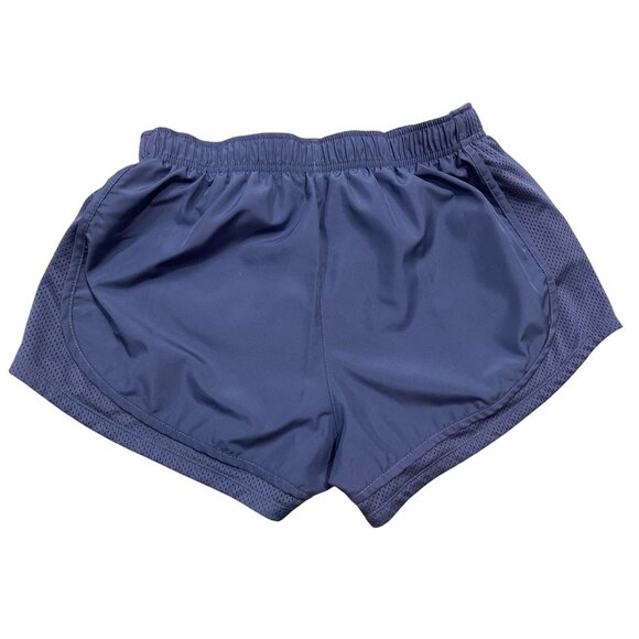 Nike Air Women's Dri-Fit Navy Running Shorts With Mesh Paneling & Elastic Waistb - Picture 2 of 6